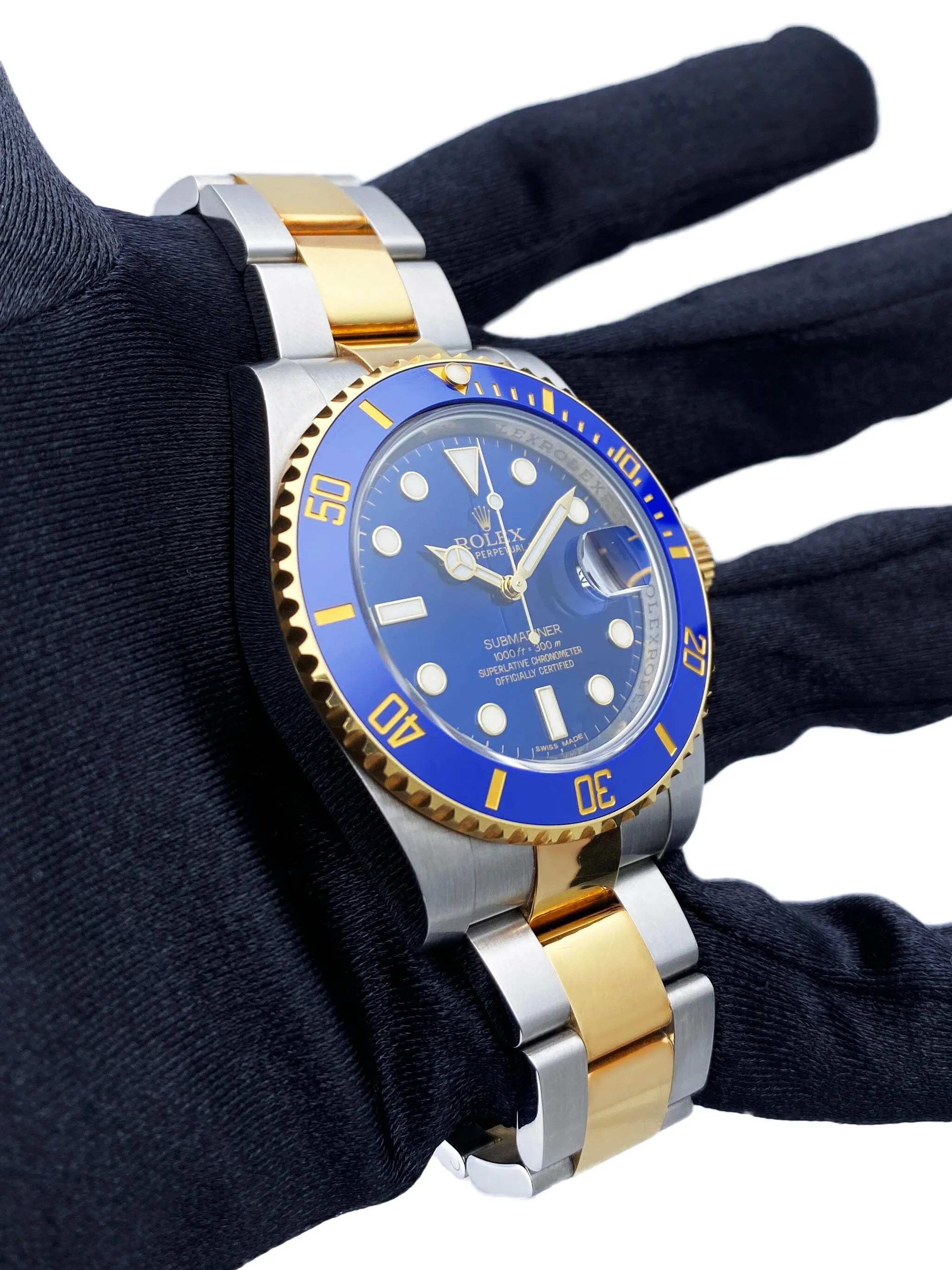 Rolex Submariner Date 116613LB Blue Dial Mens Watch Box Papers