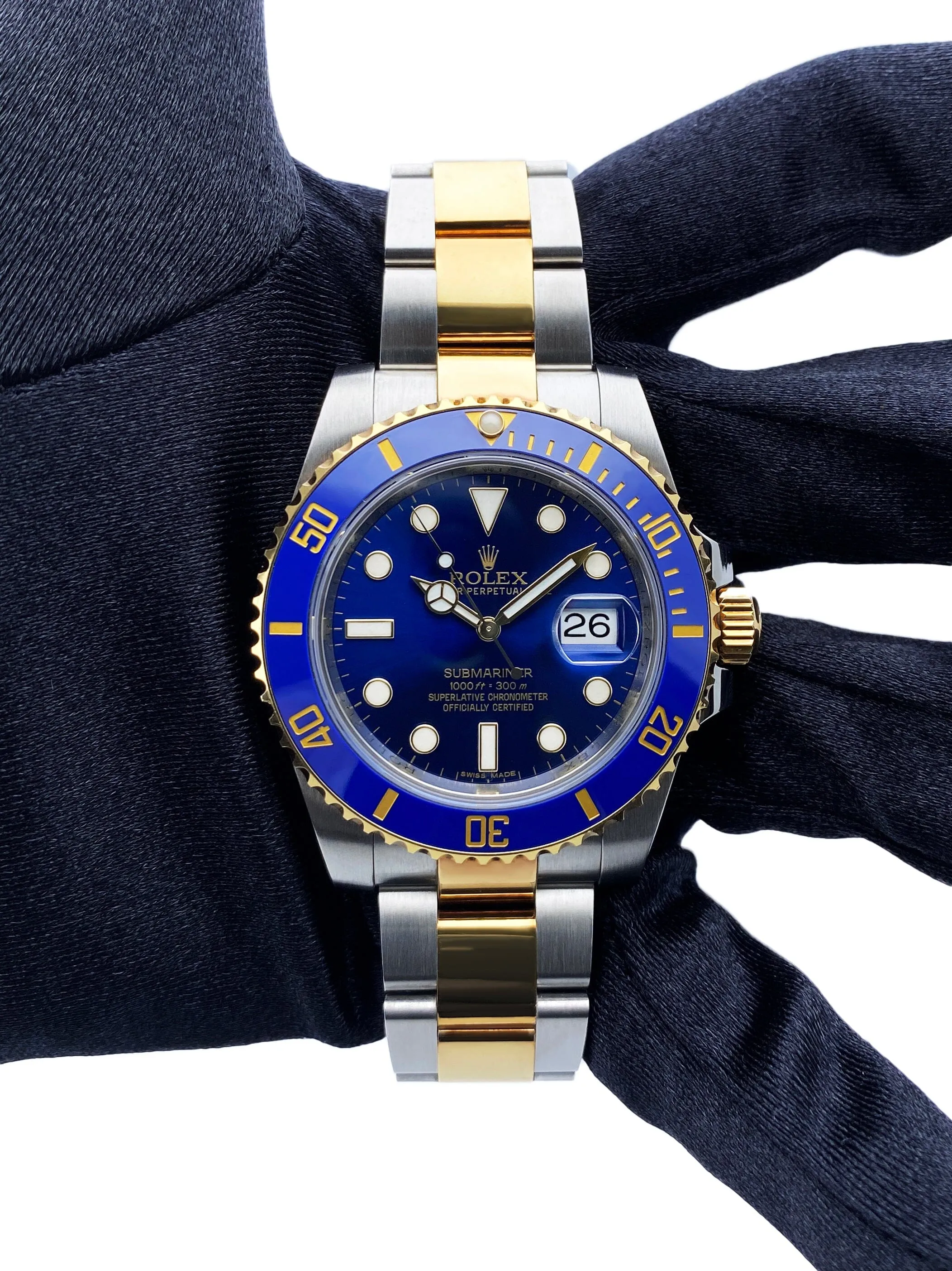 Rolex Submariner Date 116613LB Blue Dial Mens Watch Box Papers