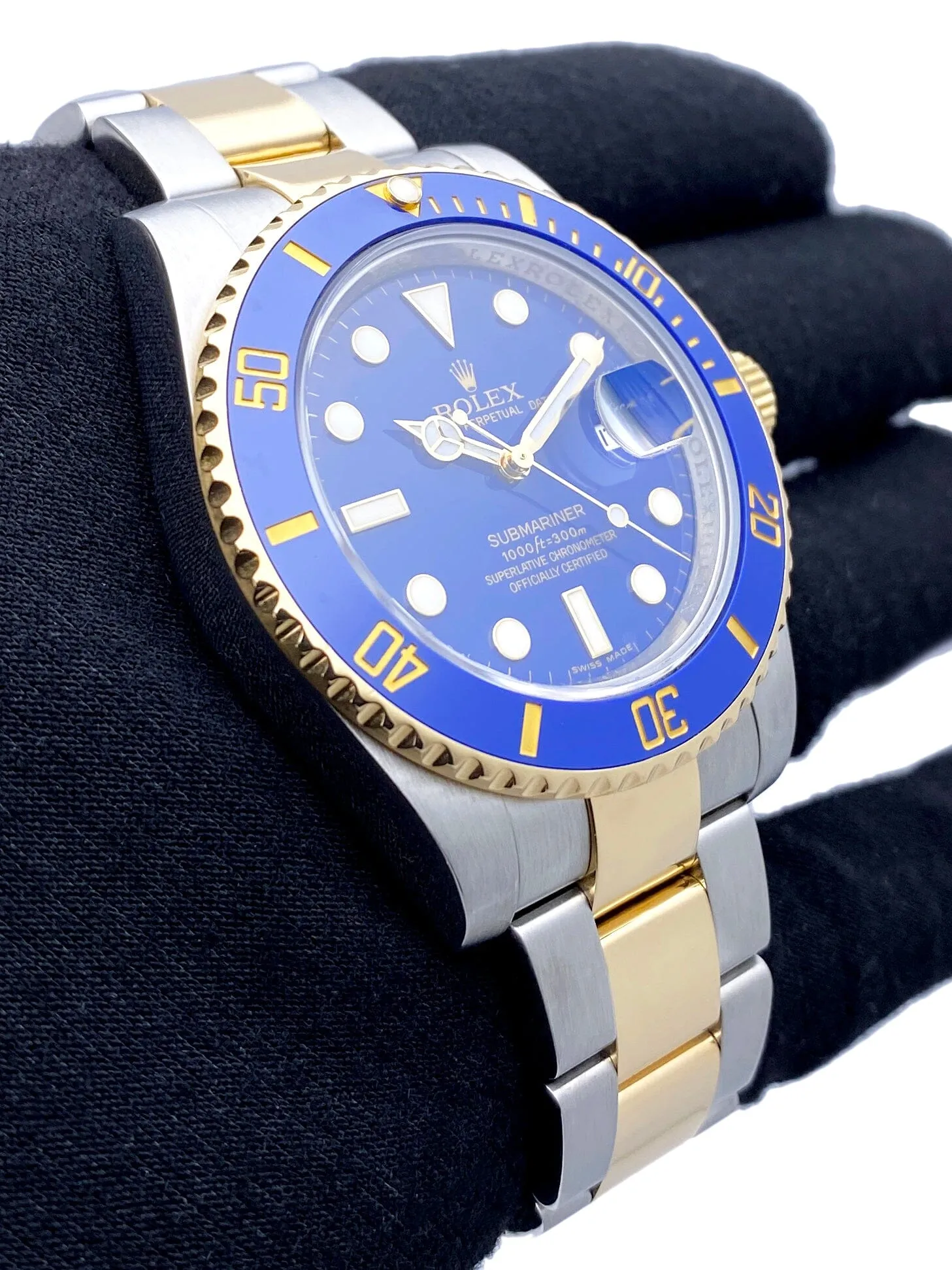 Rolex Submariner Date 116613LB Blue Dial Mens Watch Box Papers