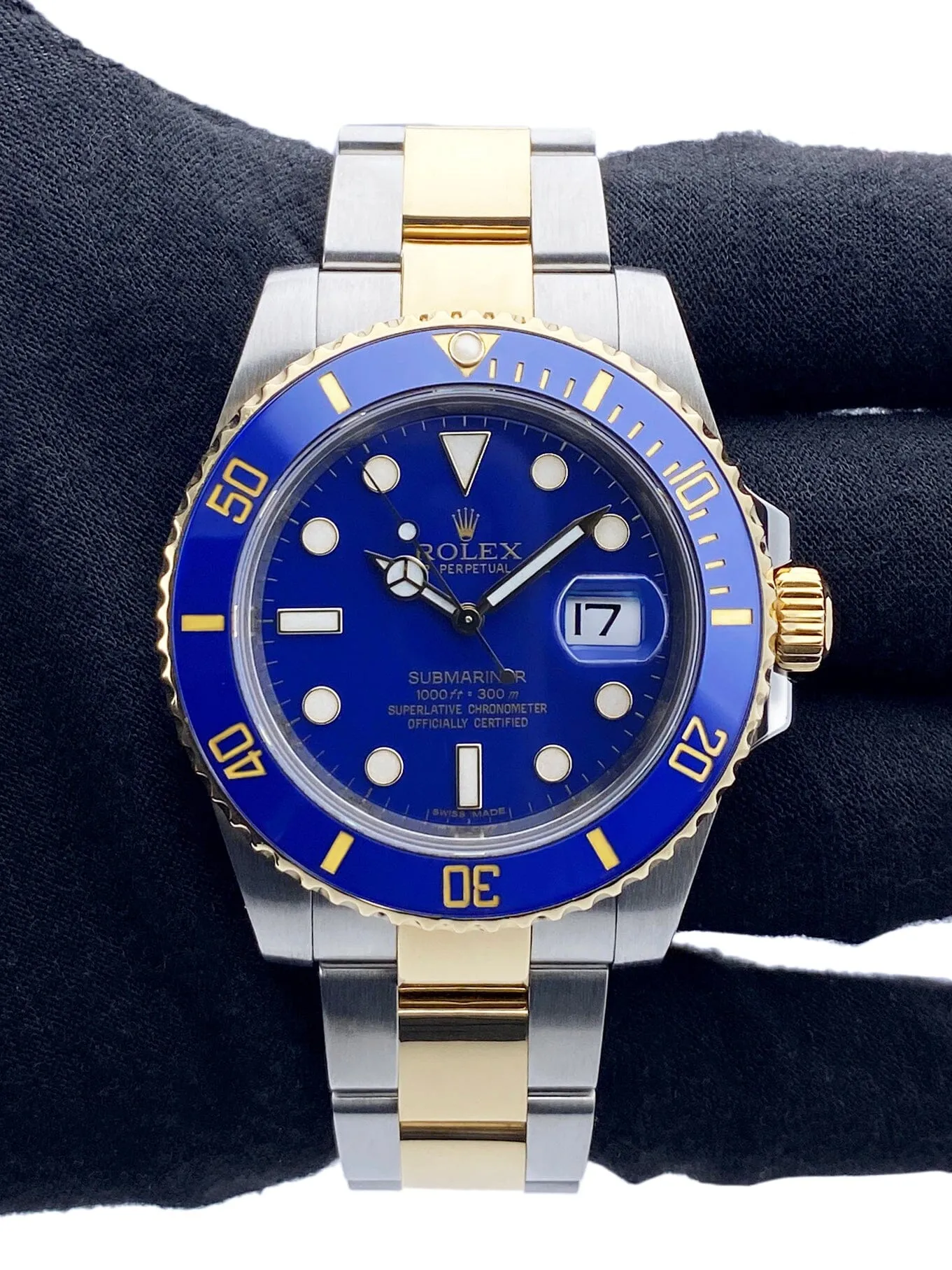 Rolex Submariner Date 116613LB Blue Dial Mens Watch Box Papers