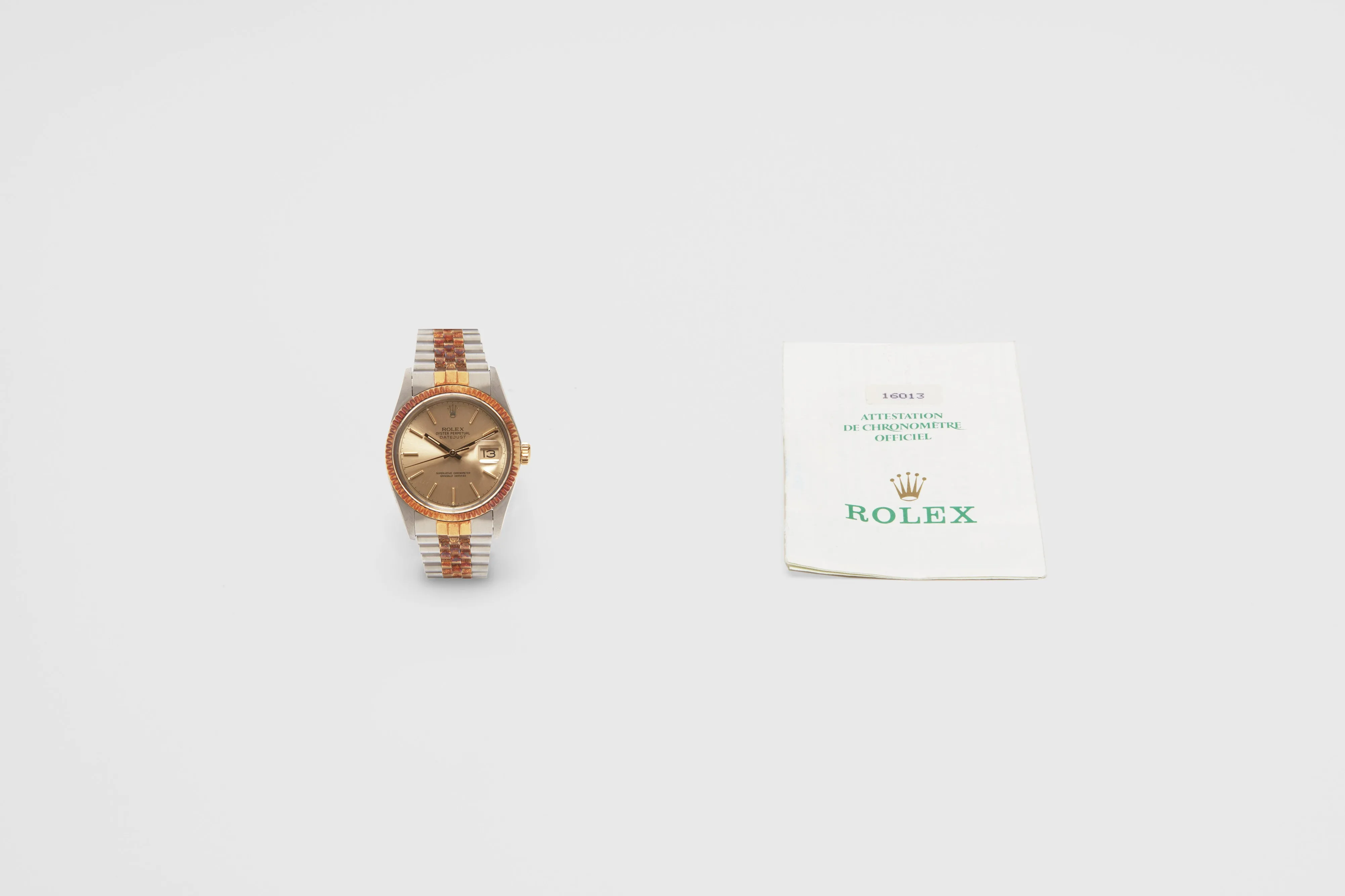 Rolex Two-Tone Oyster Perpetual Datejust with Papers