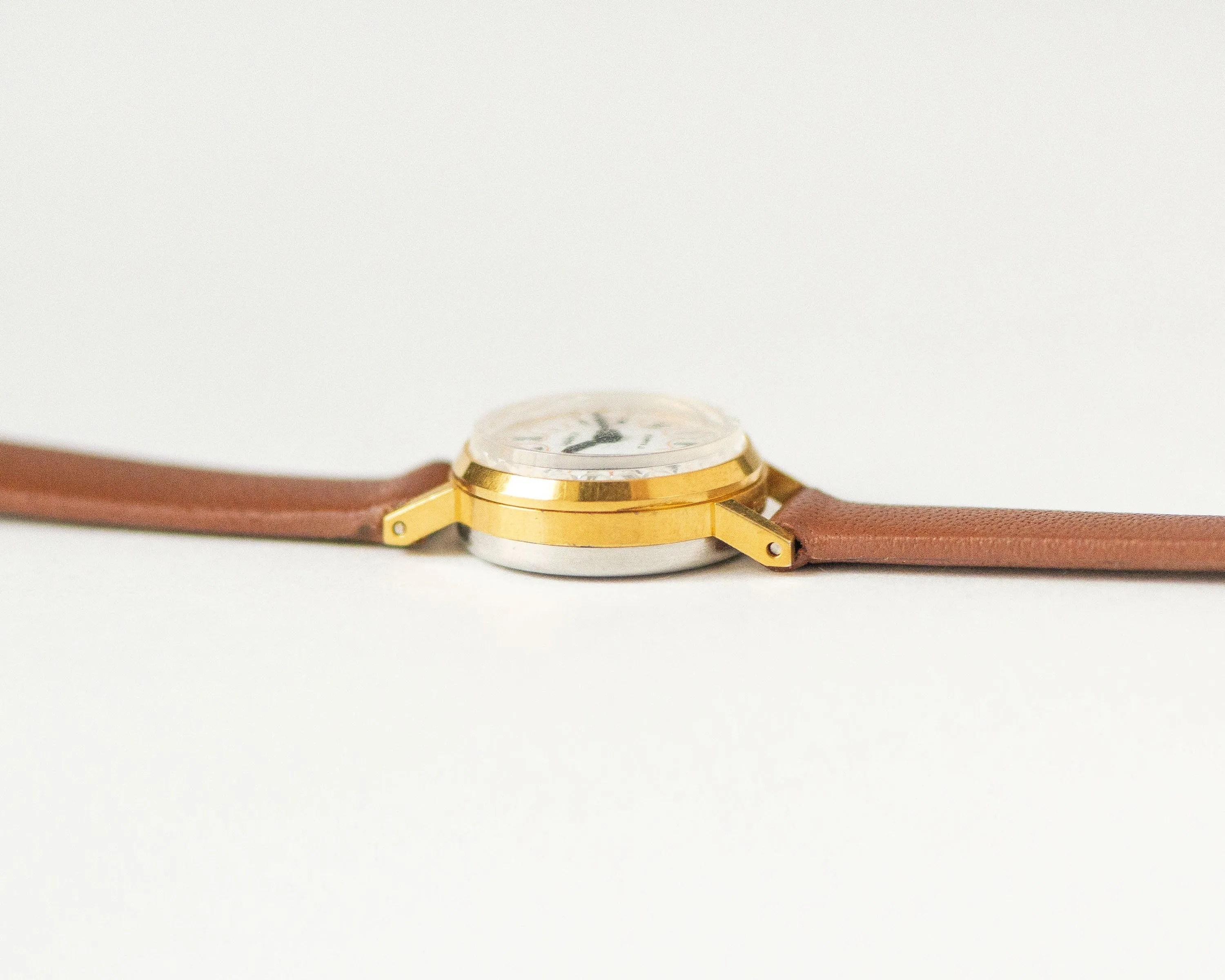 Roman numerals dial women watch micro size Seagull, gold plated lady watch jewelry vintage, watch classic lady gift new premium leather band