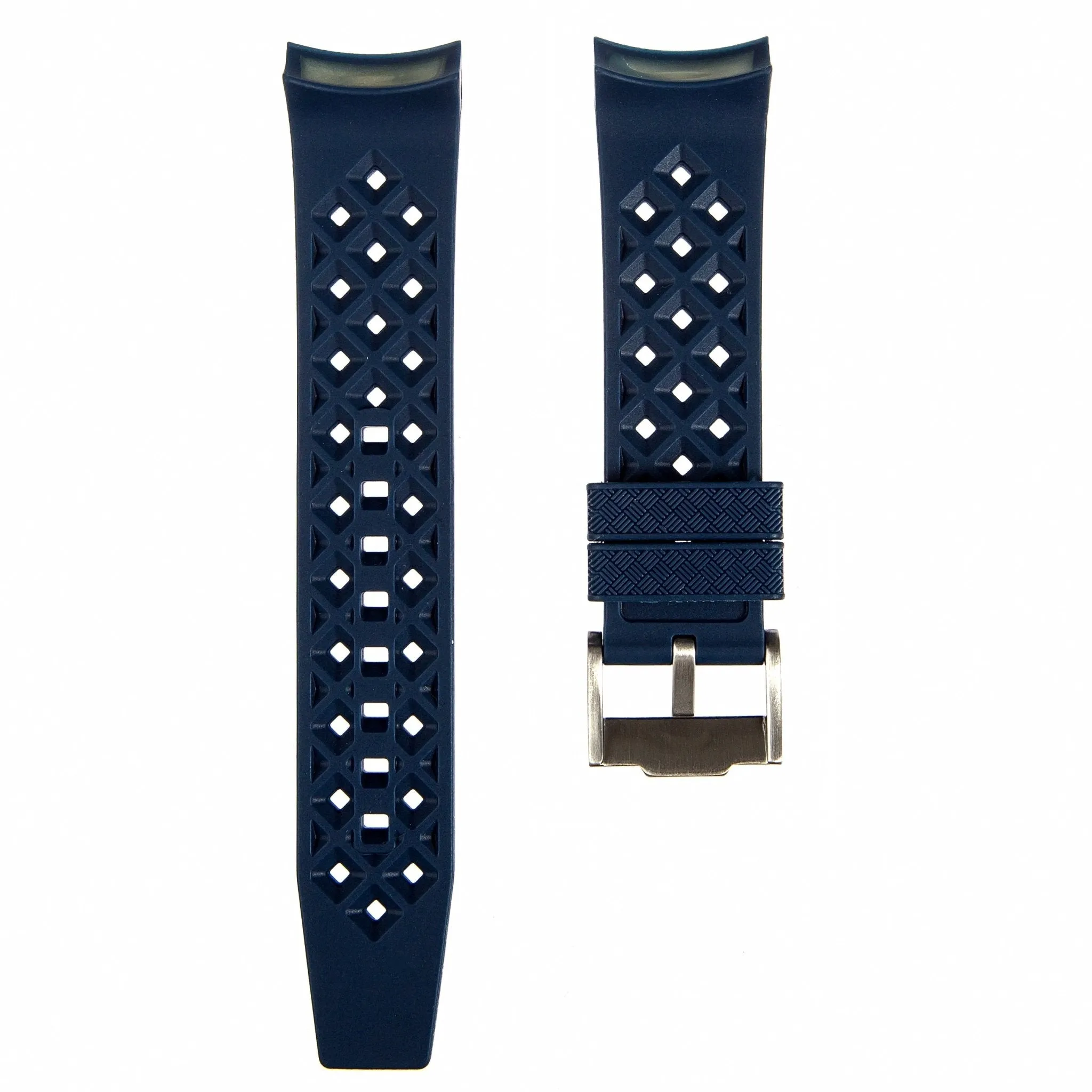 Rubber Strap for Blancpain X Swatch Atlantic Ocean - Storm Blue (2415)