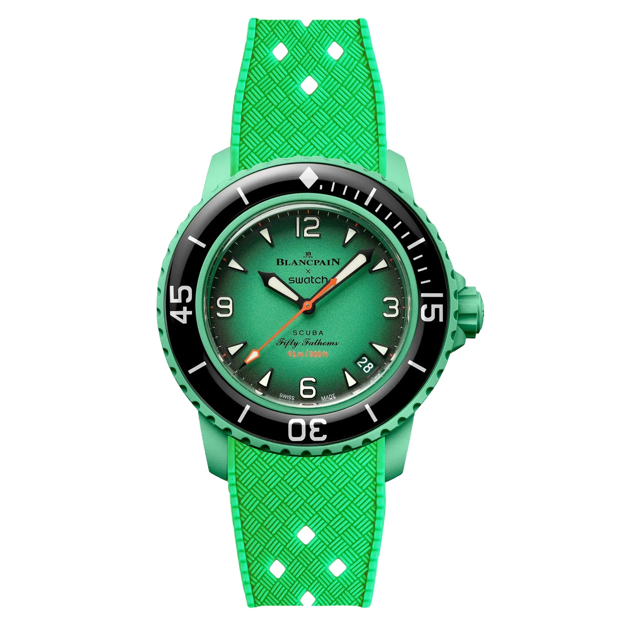 Rubber Strap for Blancpain X Swatch Atlantic Ocean - Storm Blue (2415)