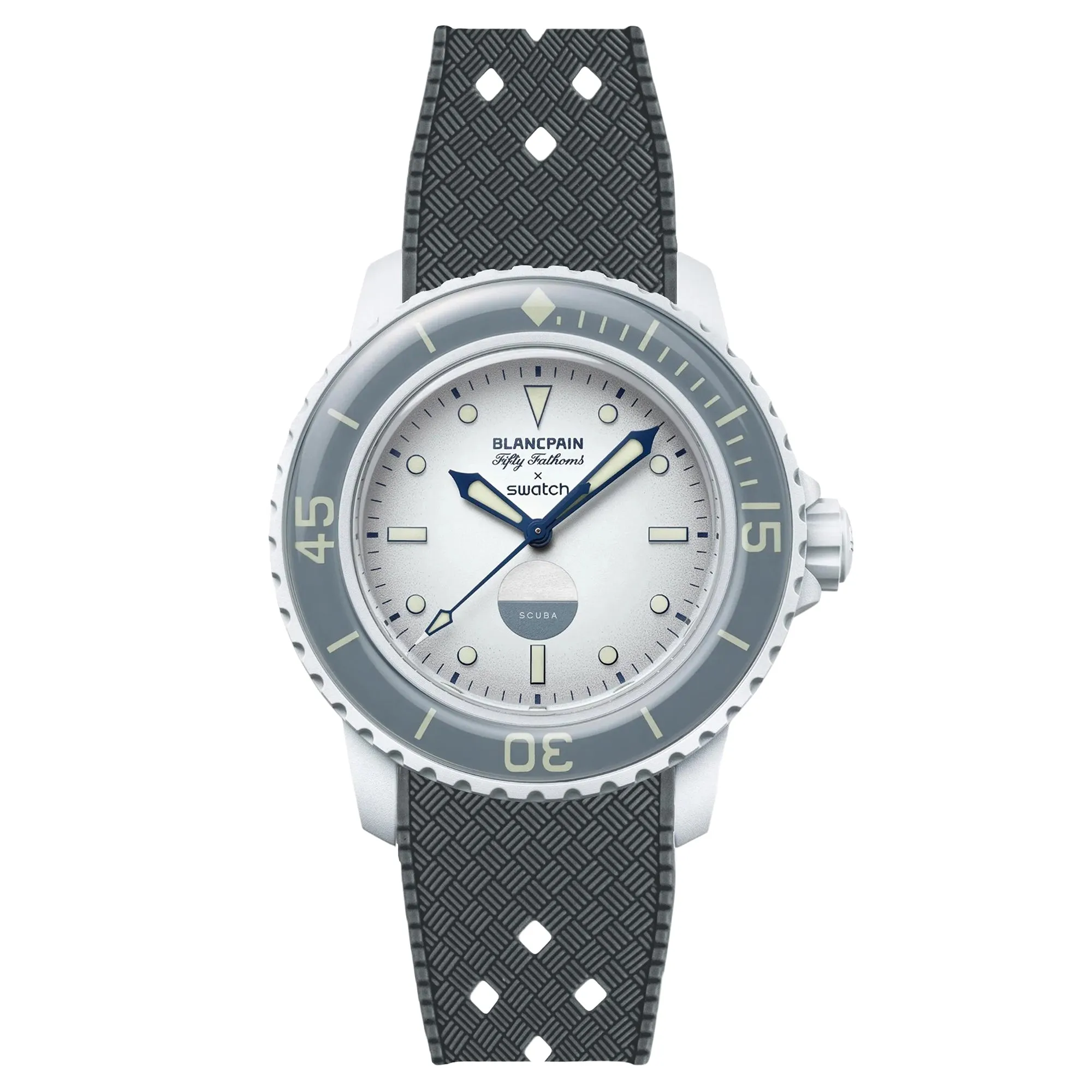 Rubber Strap for Blancpain X Swatch Atlantic Ocean - Storm Blue (2415)