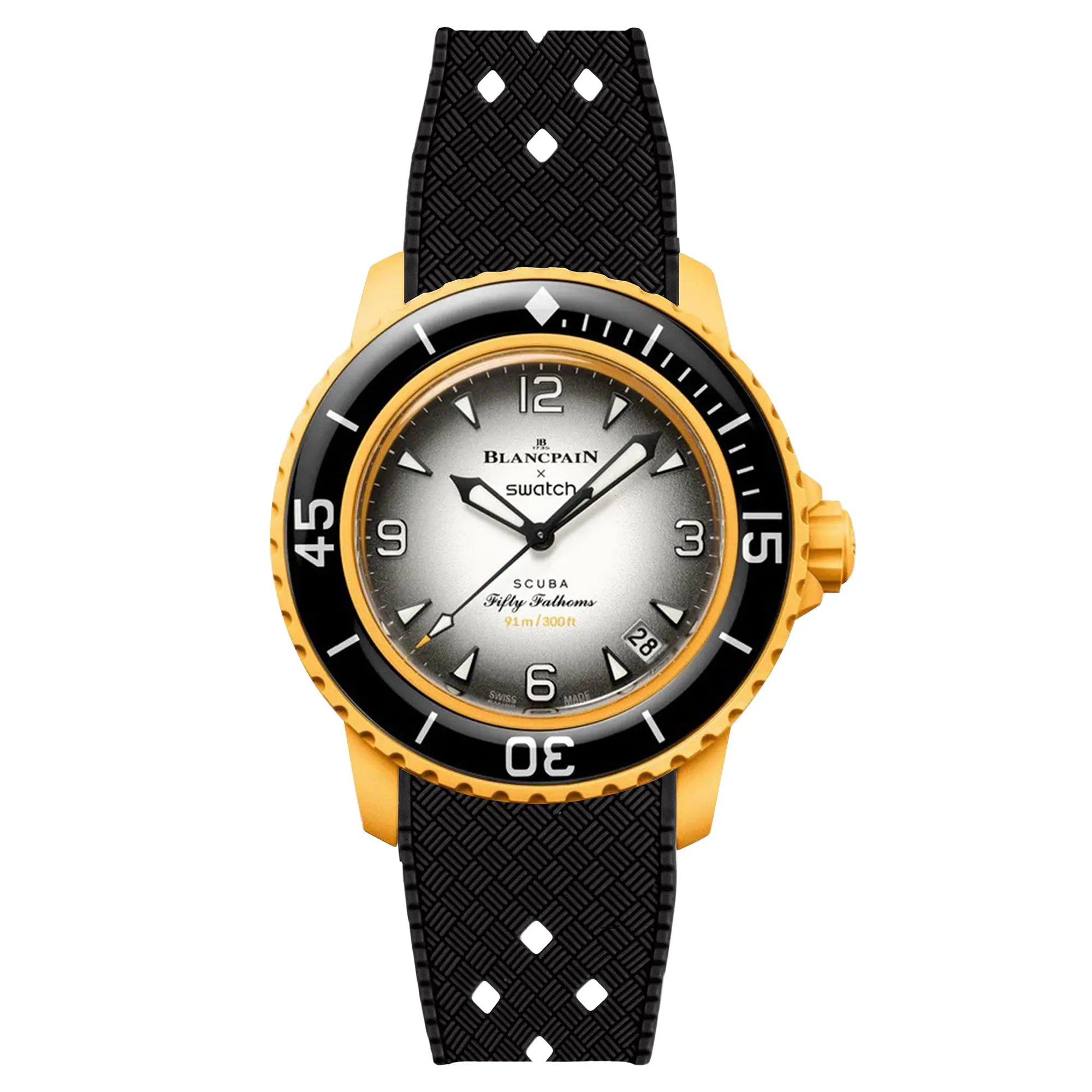 Rubber Strap for Blancpain X Swatch Atlantic Ocean - Storm Blue (2415)