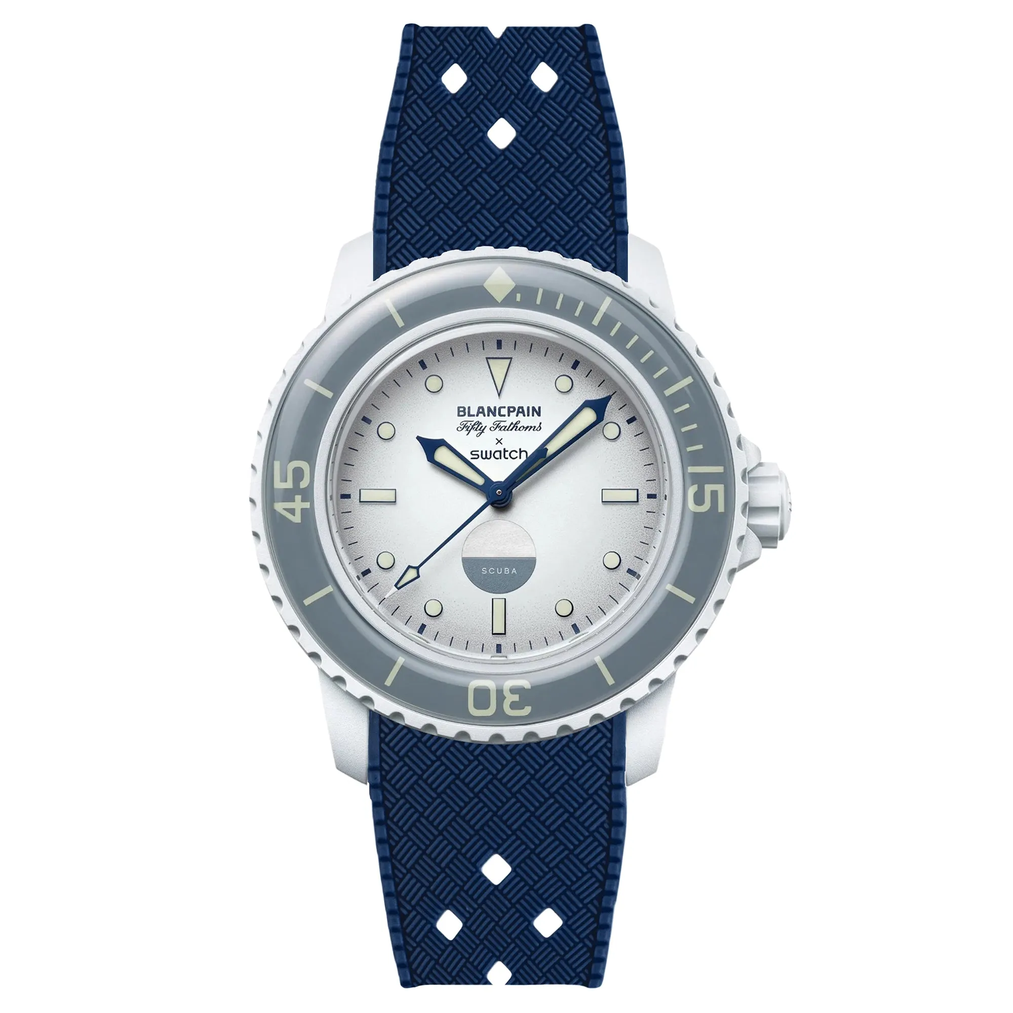 Rubber Strap for Blancpain X Swatch Atlantic Ocean - Storm Blue (2415)