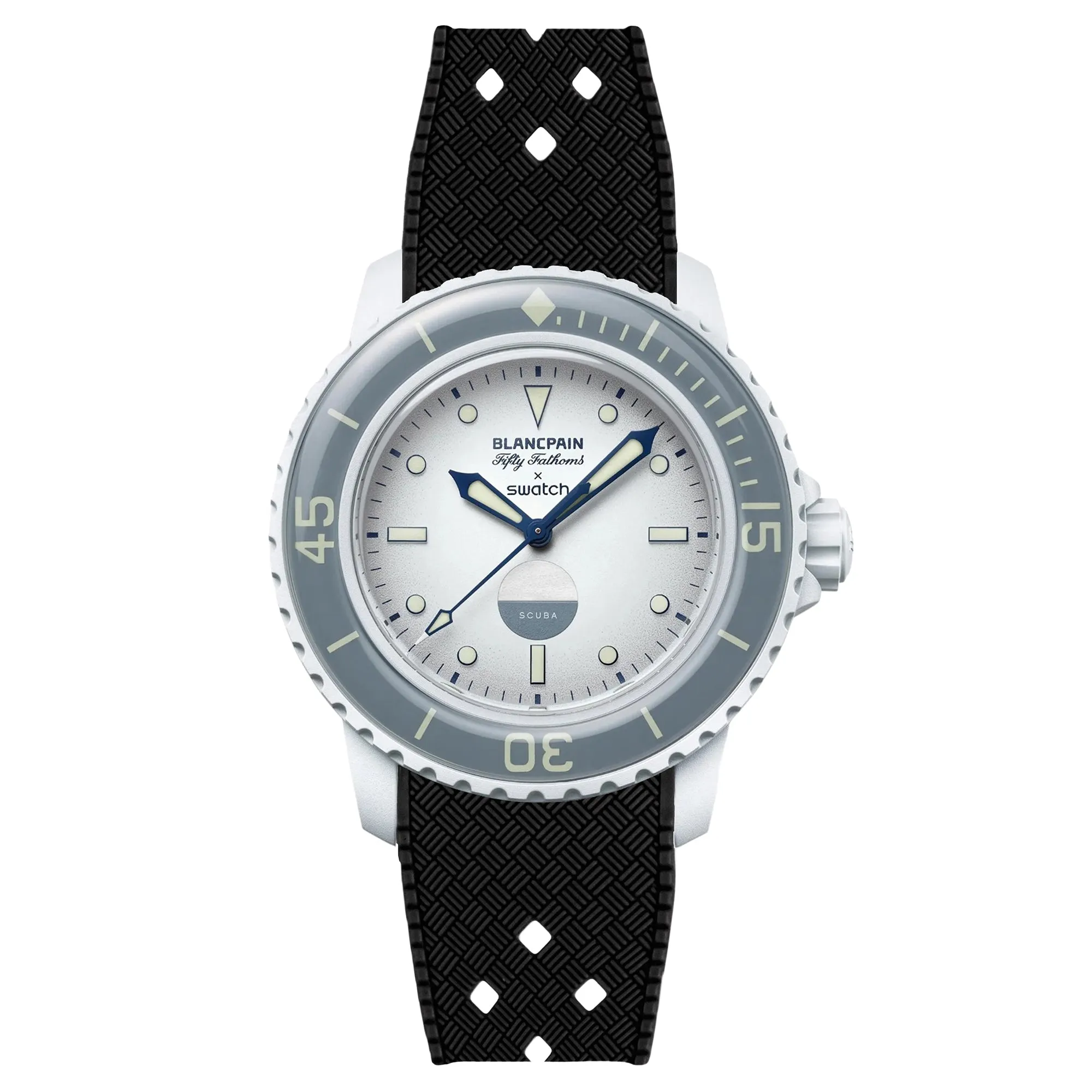 Rubber Strap for Blancpain X Swatch Atlantic Ocean - Storm Blue (2415)