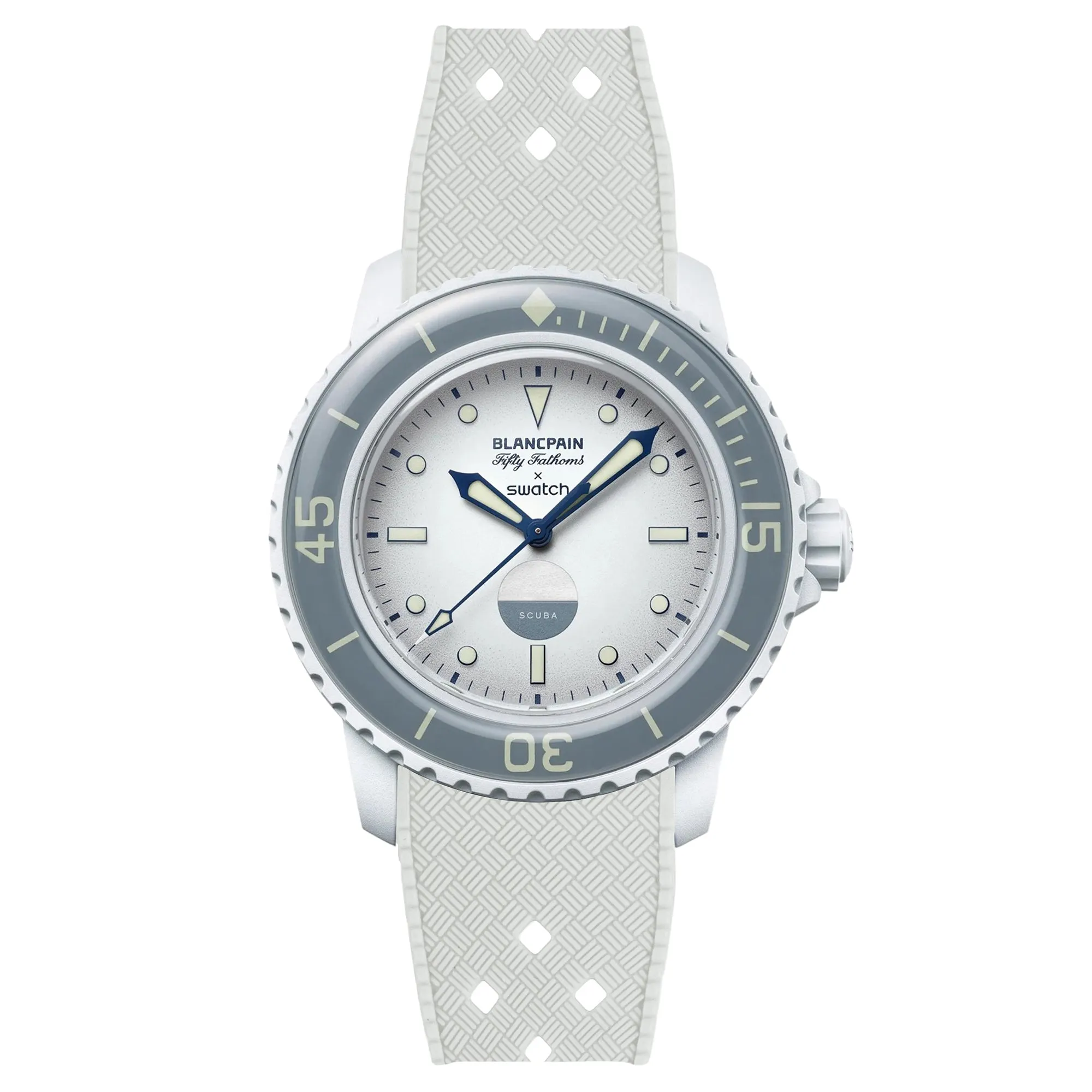 Rubber Strap for Blancpain X Swatch Atlantic Ocean - Storm Blue (2415)