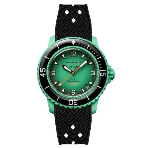 Rubber Strap for Blancpain X Swatch Indian Ocean - Black (2415)