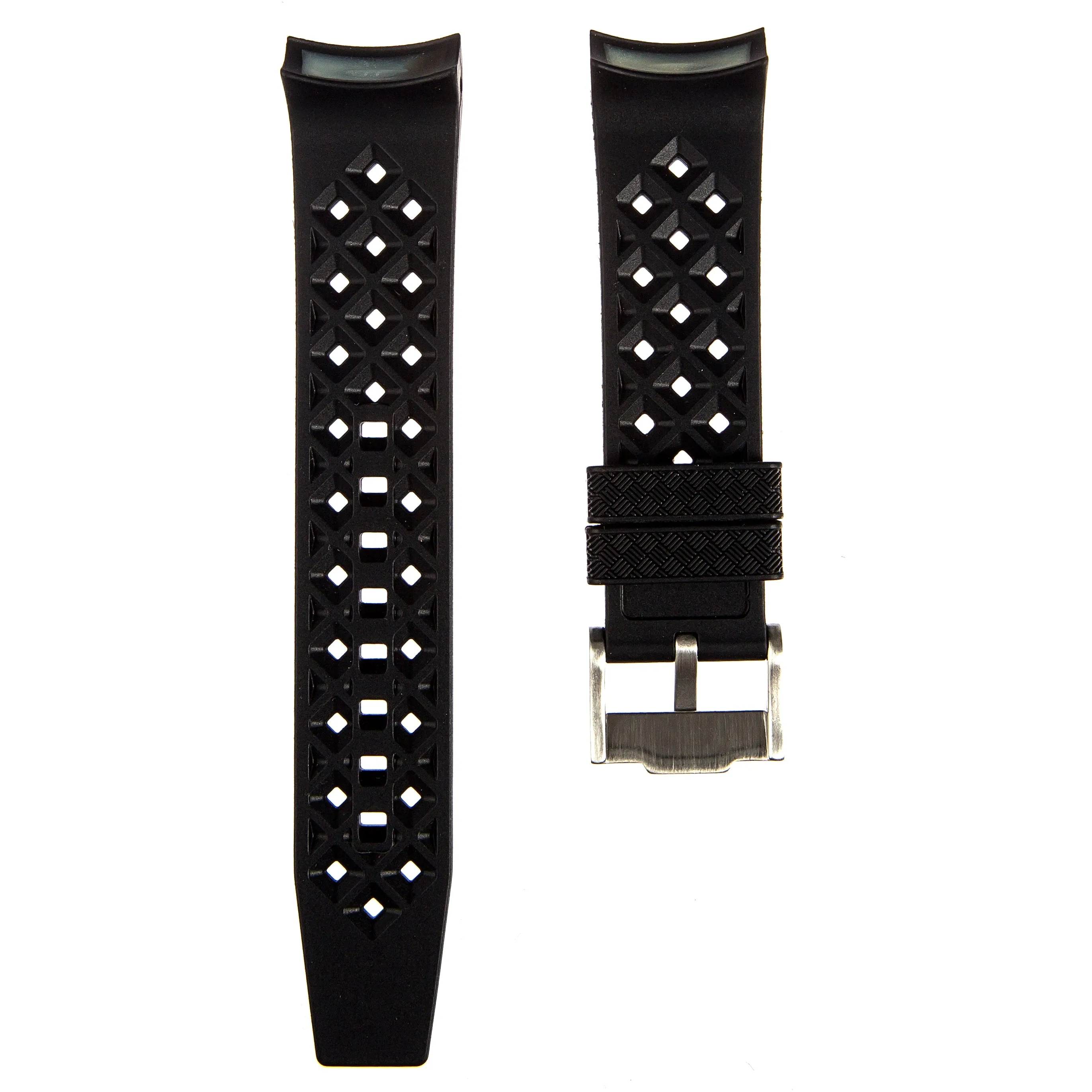 Rubber Strap for Blancpain X Swatch Pacific Ocean - Black (2415)