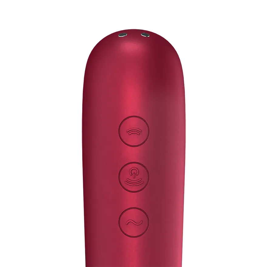 Satisfyer App Enabled Dual Love Clitoral Massager Red