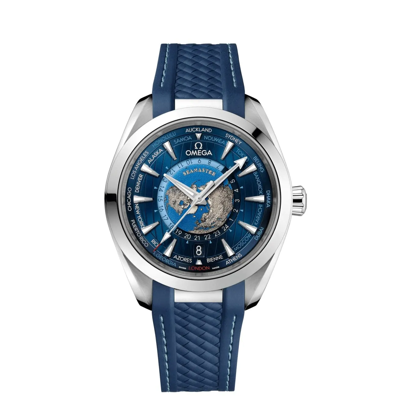 SEAMASTER AQUA TERRA 150M CO‑AXIAL MASTER CHRONOMETER GMT WORLDTIMER