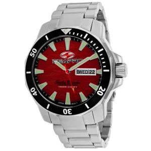 Seapro Men's Scuba Dragon Diver Limited Edition 1000 Meters Red Dial Watch - SP8317