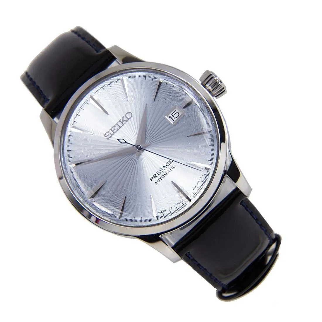 Seiko Presage Automatic Ice Blue Cocktail Time "Sky Diving" Men's Watch SRPB43J1