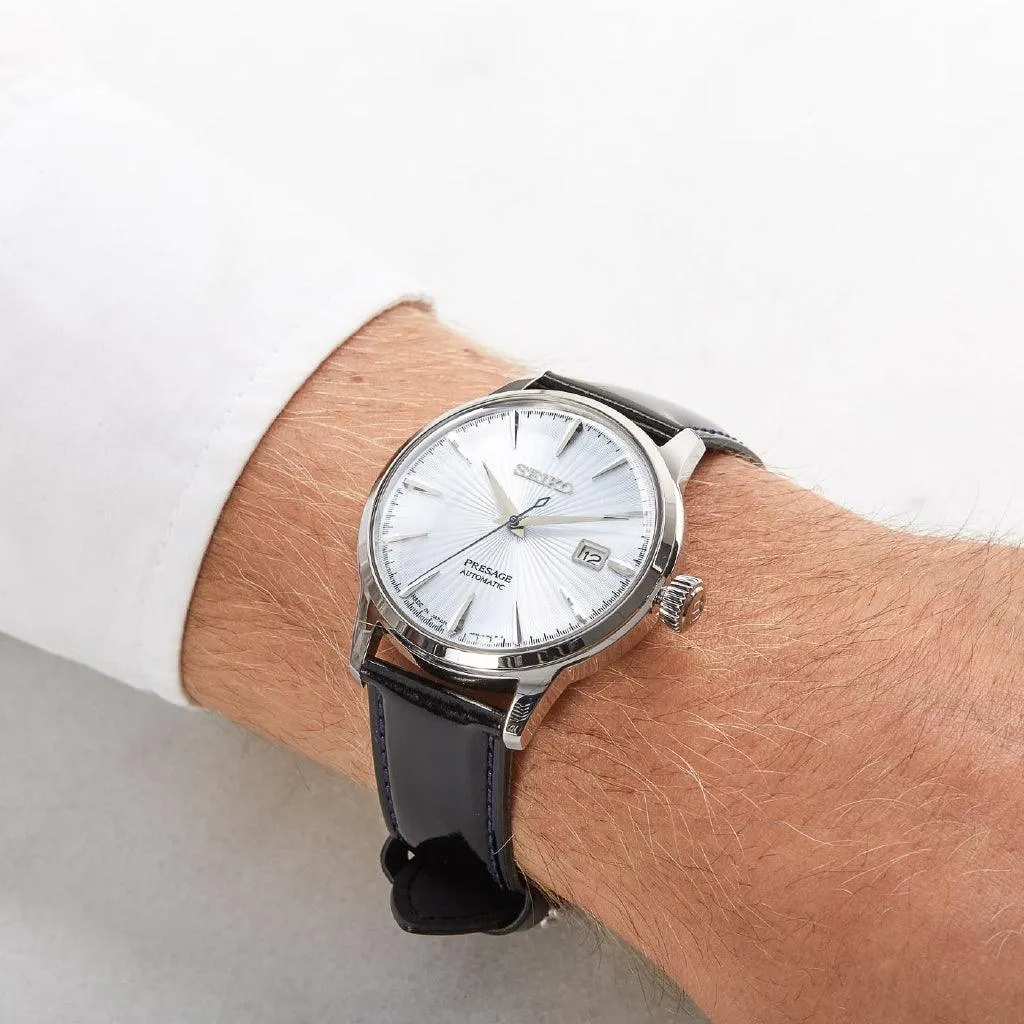 Seiko Presage Automatic Ice Blue Cocktail Time "Sky Diving" Men's Watch SRPB43J1
