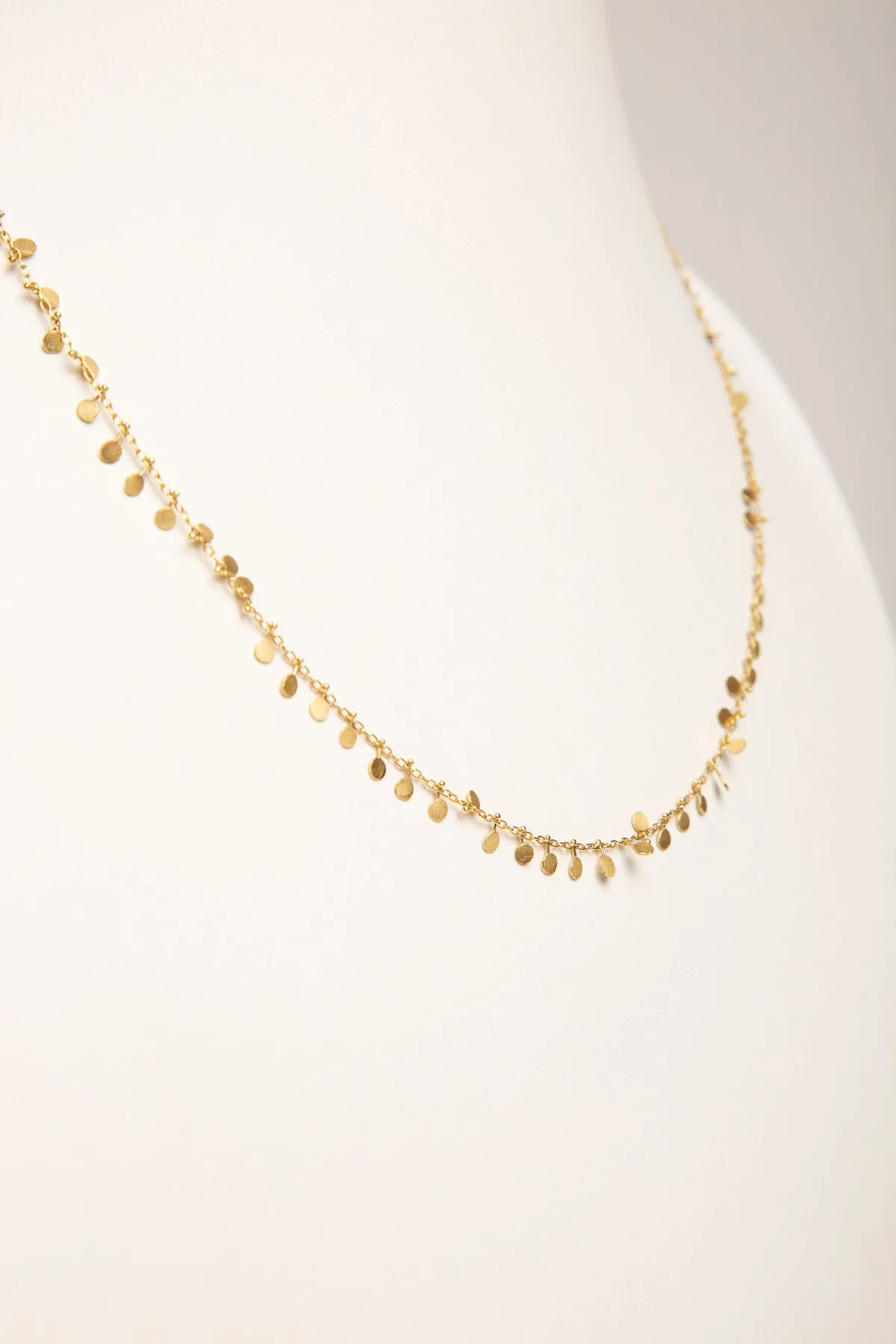 SIA TAYLOR | EVENLY DOTTED GOLD NECKLACE