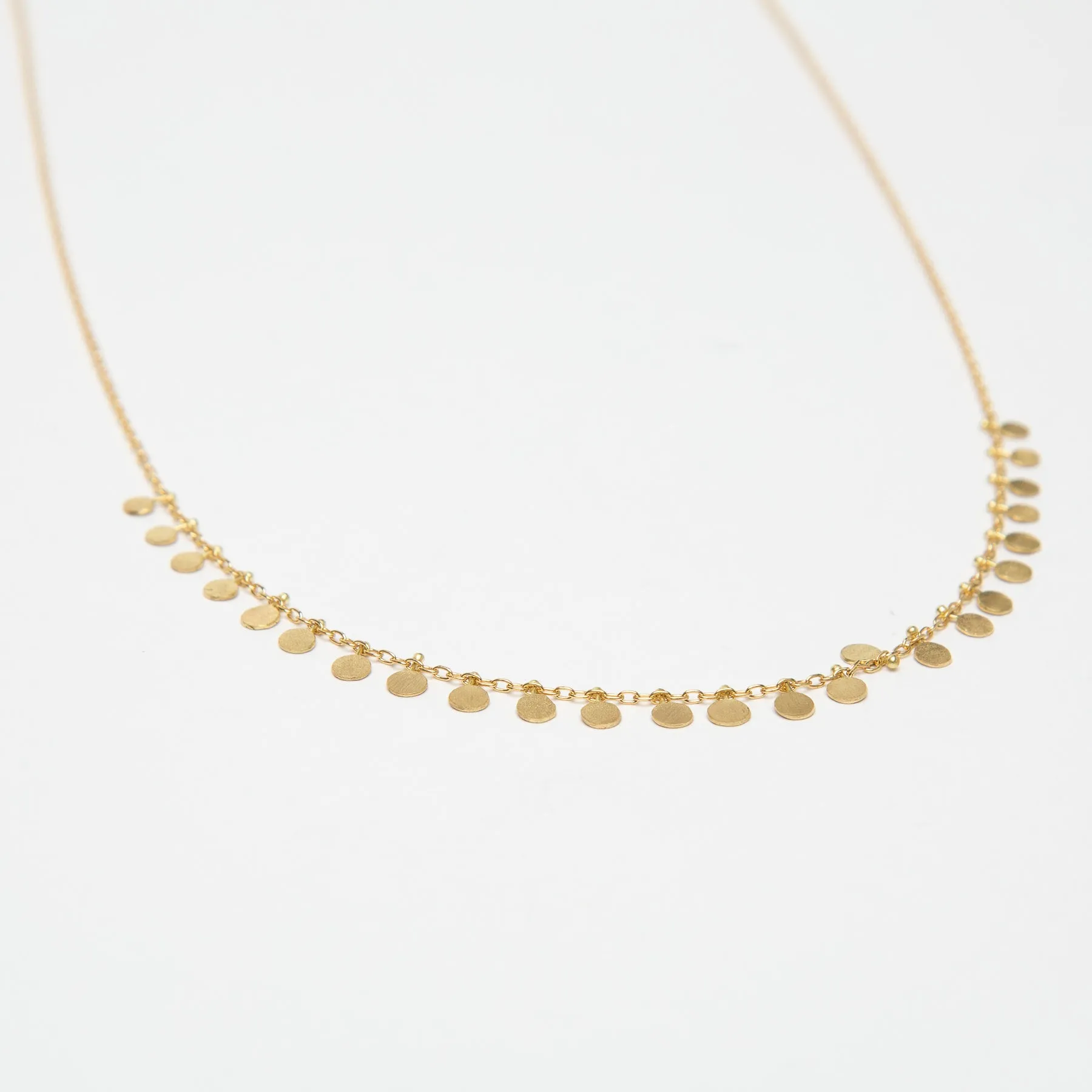 SIA TAYLOR | MEDIUM DOTS GOLD NECKLACE