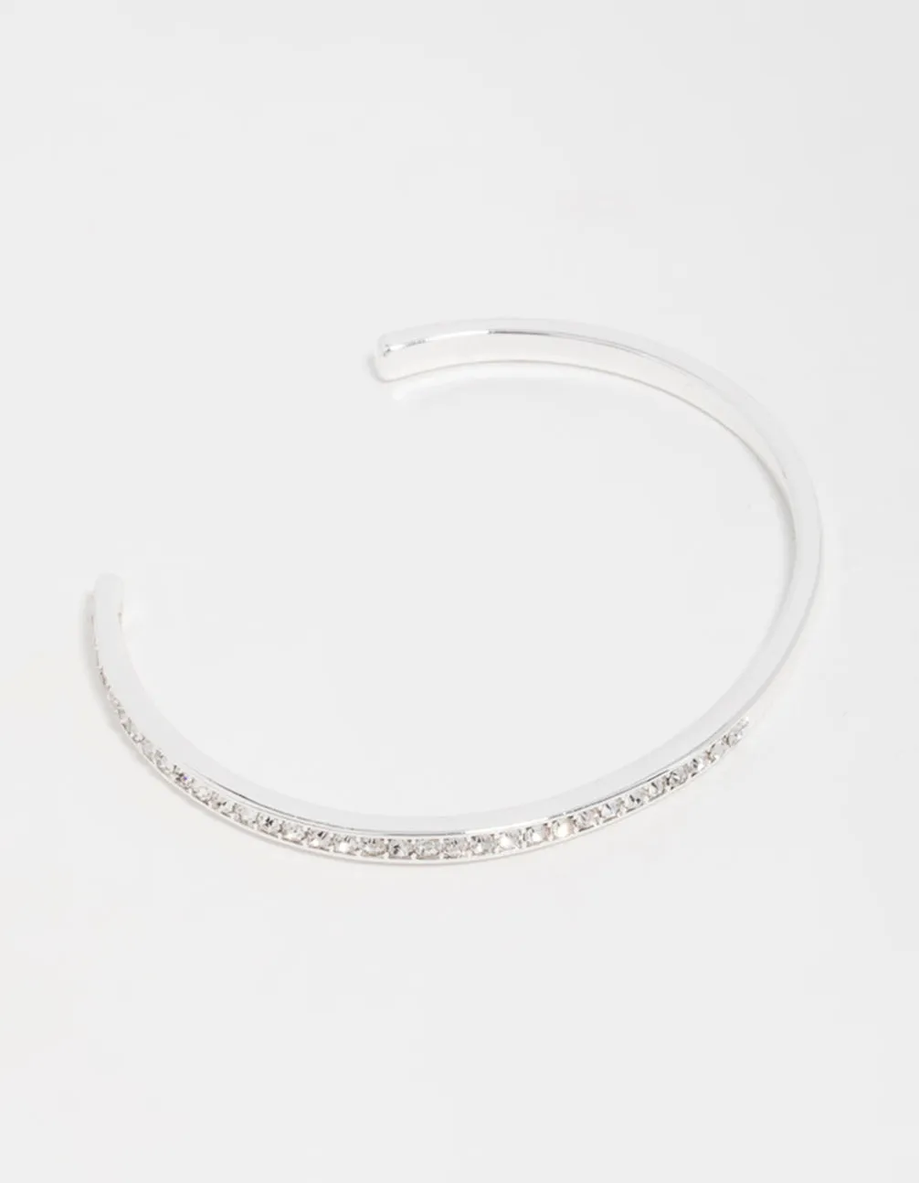 Silver Half Open Wrist Cuff
