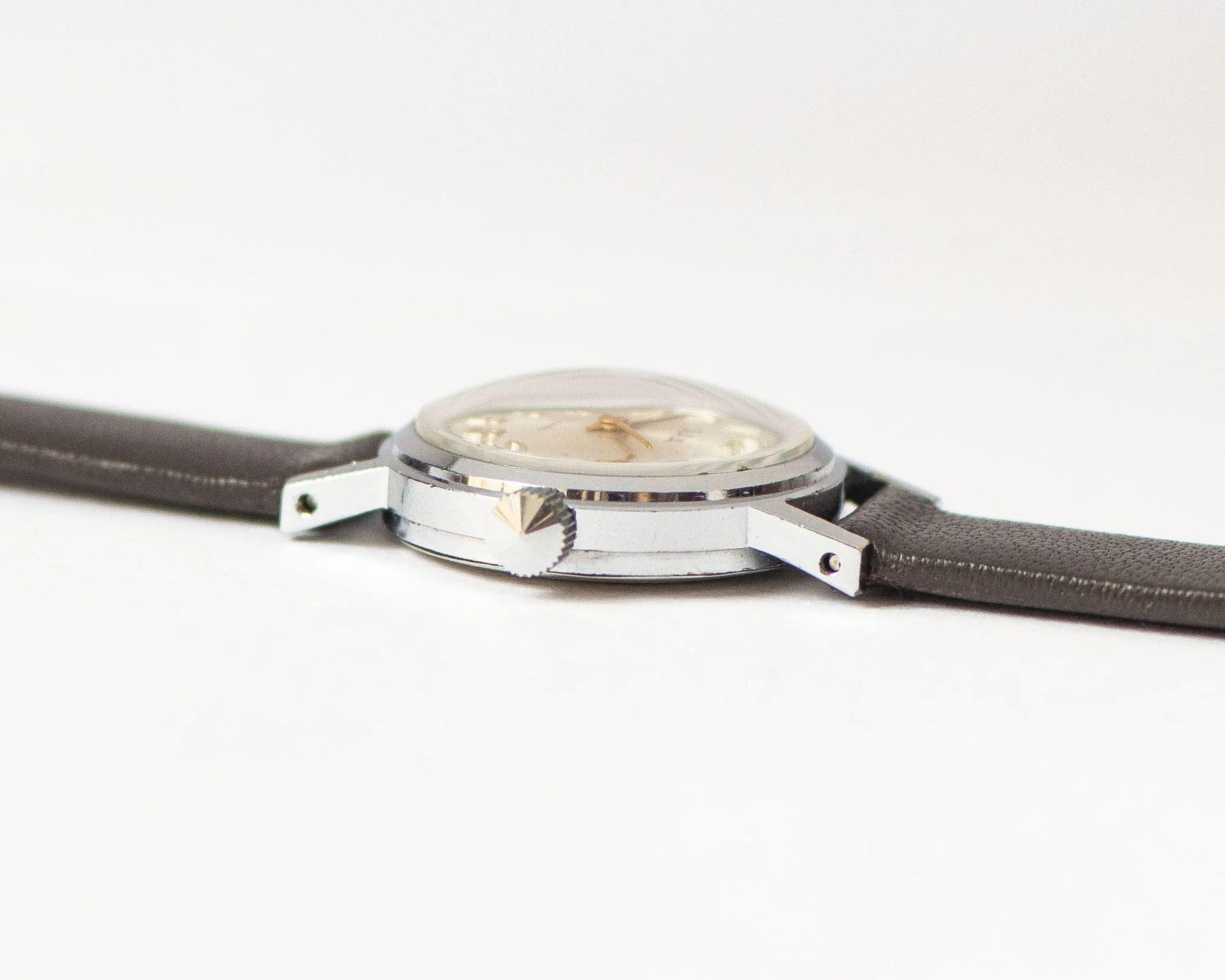 Simple women wristwatch Glory silver shade, lady wristwatch minimalist jewelry gift, classic women watch preppy, new premium leather strap