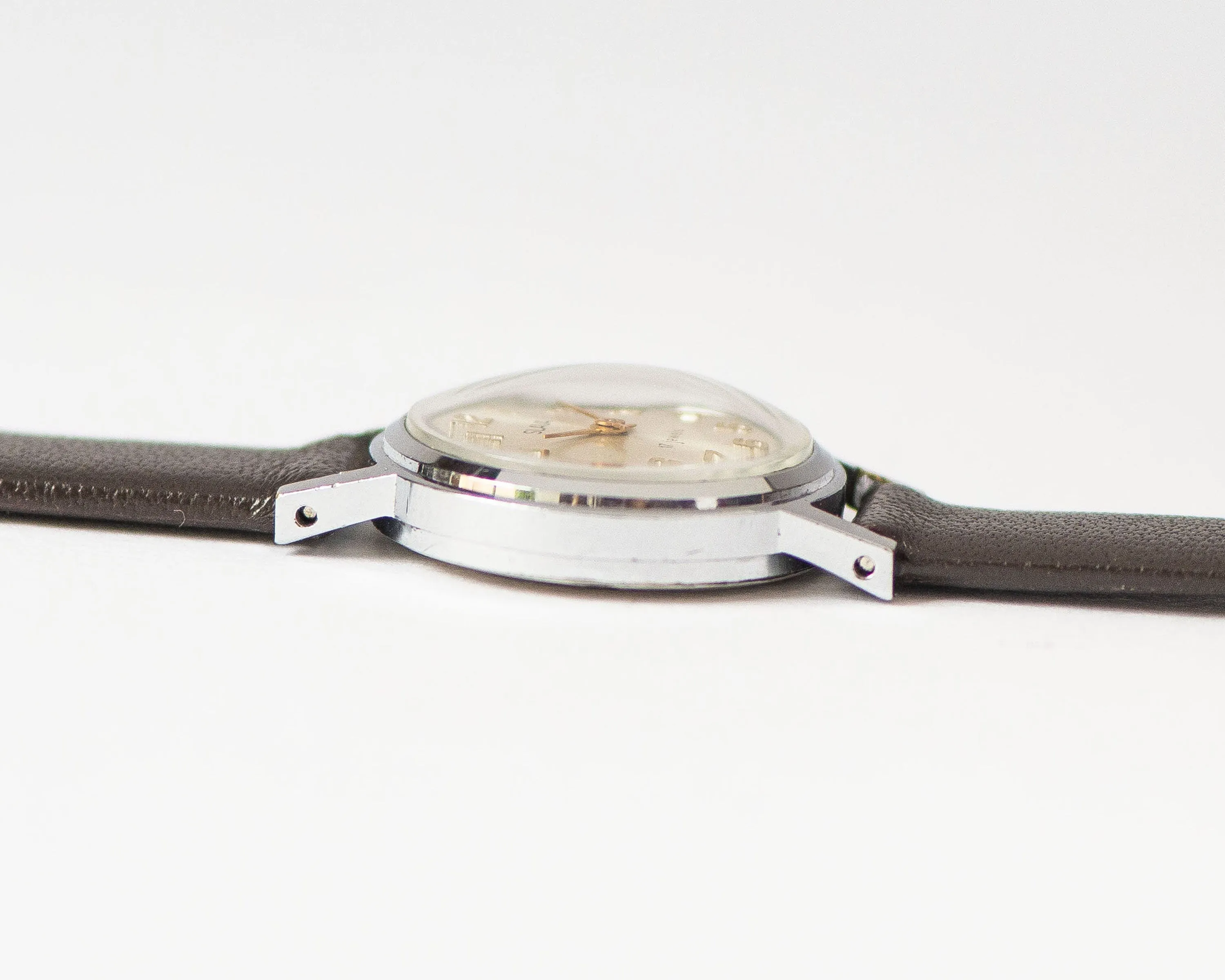 Simple women wristwatch Glory silver shade, lady wristwatch minimalist jewelry gift, classic women watch preppy, new premium leather strap