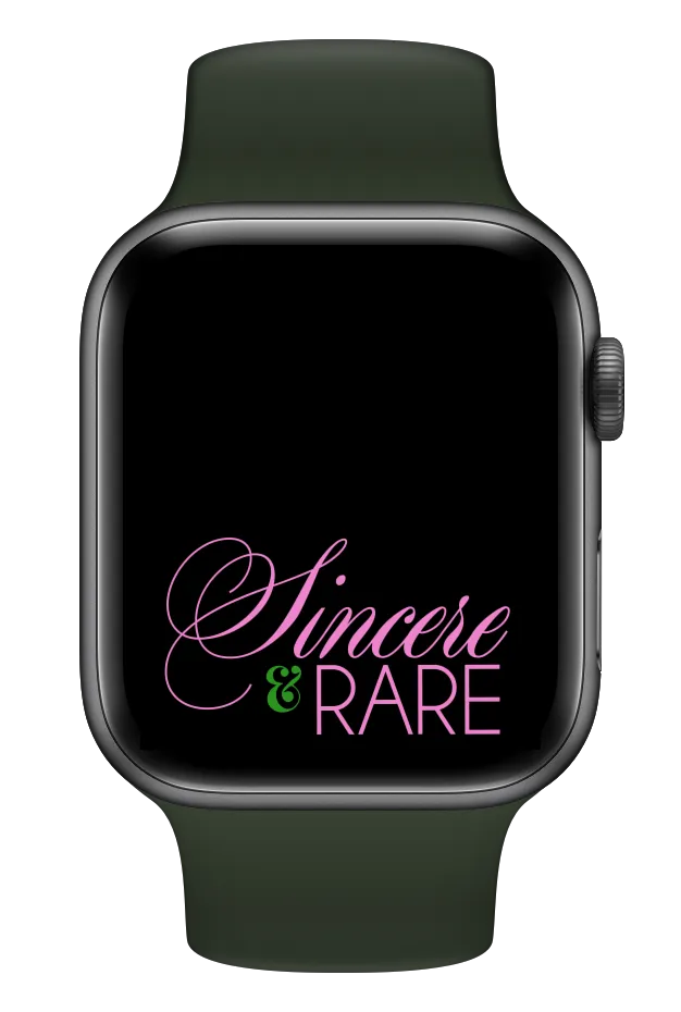 Sincere & Rare (Black) Smartwatch Wallpaper