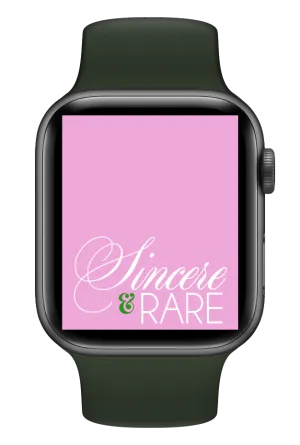 Sincere & Rare (Pink) Smartwatch Wallpaper