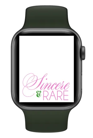 Sincere & Rare (White) Smartwatch Wallpaper