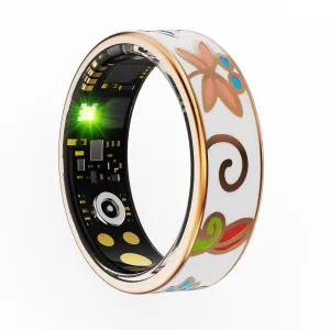 Smart Ring Size 6 Heart Rate Blood Oxygen Sleep Family Care Rose Gold