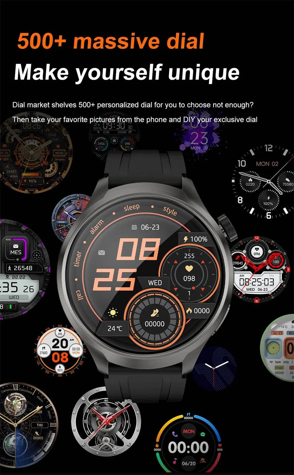 Smart Watch for HUAWEI GT5 Pro GPS Sports  Men AMOLED Screen NFC Compass IP68 Waterproof NEW Bluetooth Call SmartWatch Man