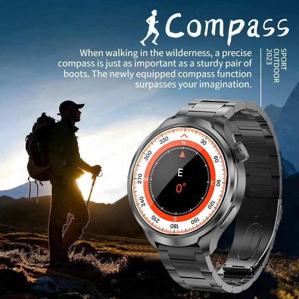 Smart Watch for HUAWEI GT5 Pro GPS Sports  Men AMOLED Screen NFC Compass IP68 Waterproof NEW Bluetooth Call SmartWatch Man