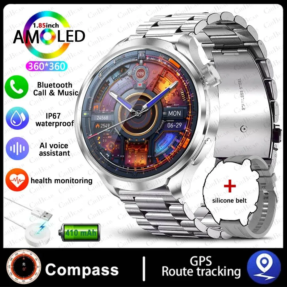 Smart Watch for HUAWEI GT5 Pro GPS Sports  Men AMOLED Screen NFC Compass IP68 Waterproof NEW Bluetooth Call SmartWatch Man