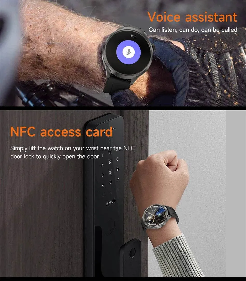 Smart Watch for HUAWEI GT5 Pro GPS Sports  Men AMOLED Screen NFC Compass IP68 Waterproof NEW Bluetooth Call SmartWatch Man