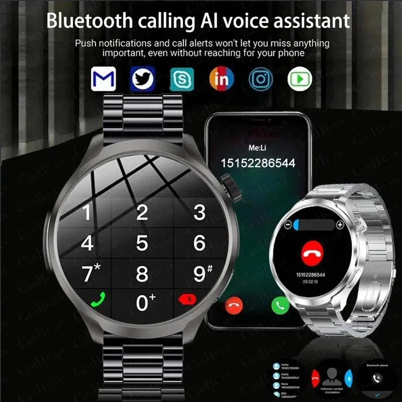 Smart Watch for HUAWEI GT5 Pro GPS Sports  Men AMOLED Screen NFC Compass IP68 Waterproof NEW Bluetooth Call SmartWatch Man