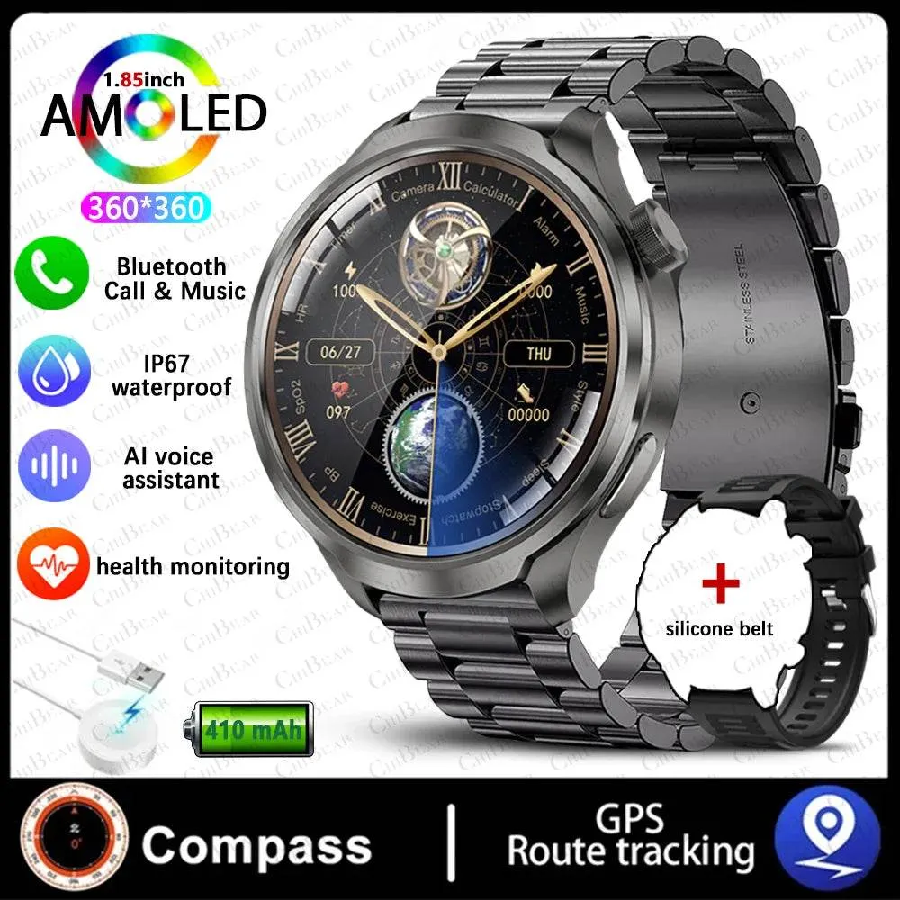 Smart Watch for HUAWEI GT5 Pro GPS Sports  Men AMOLED Screen NFC Compass IP68 Waterproof NEW Bluetooth Call SmartWatch Man