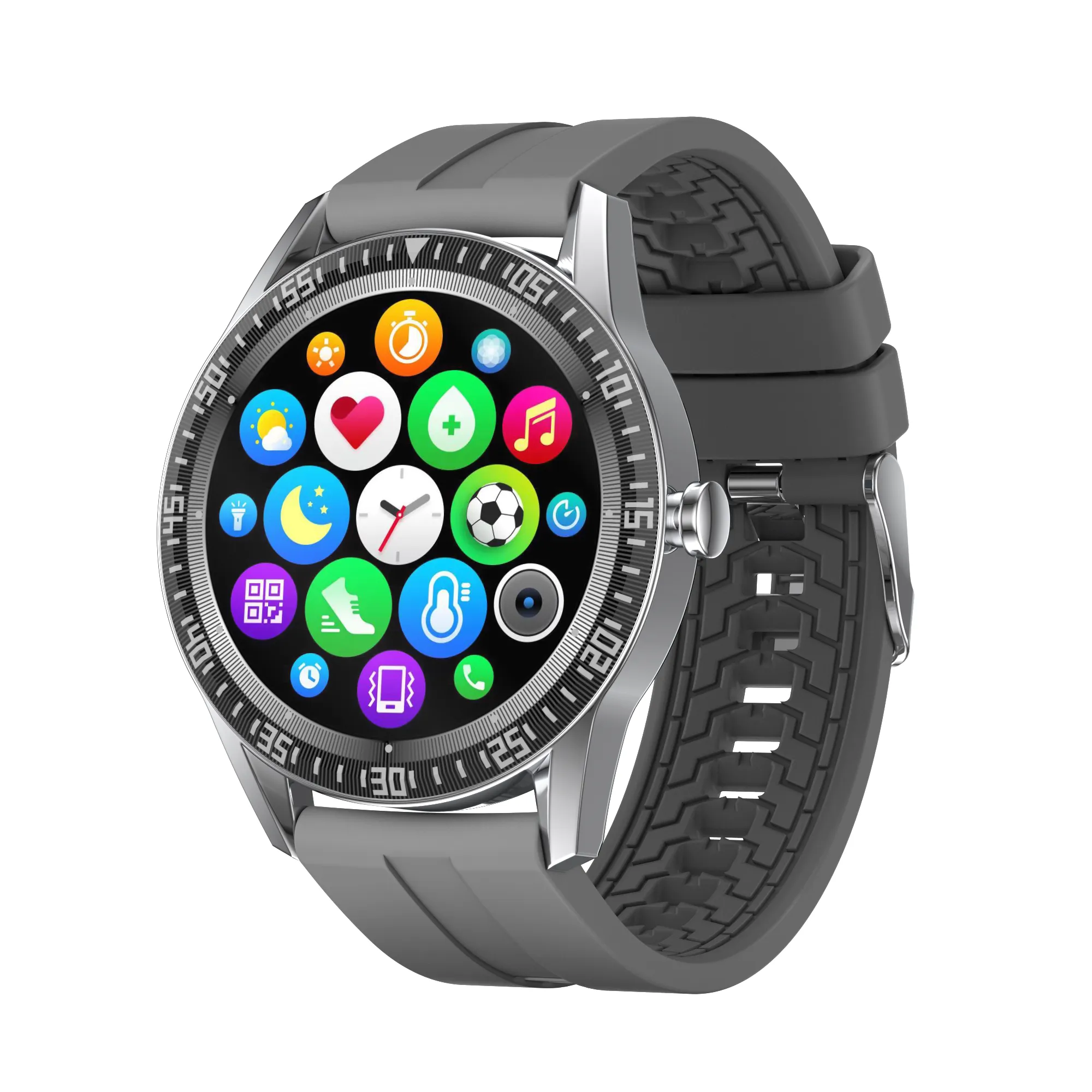 Smart watch with heath tracker for body temperature- water proof unisex release charm bracelet  N70