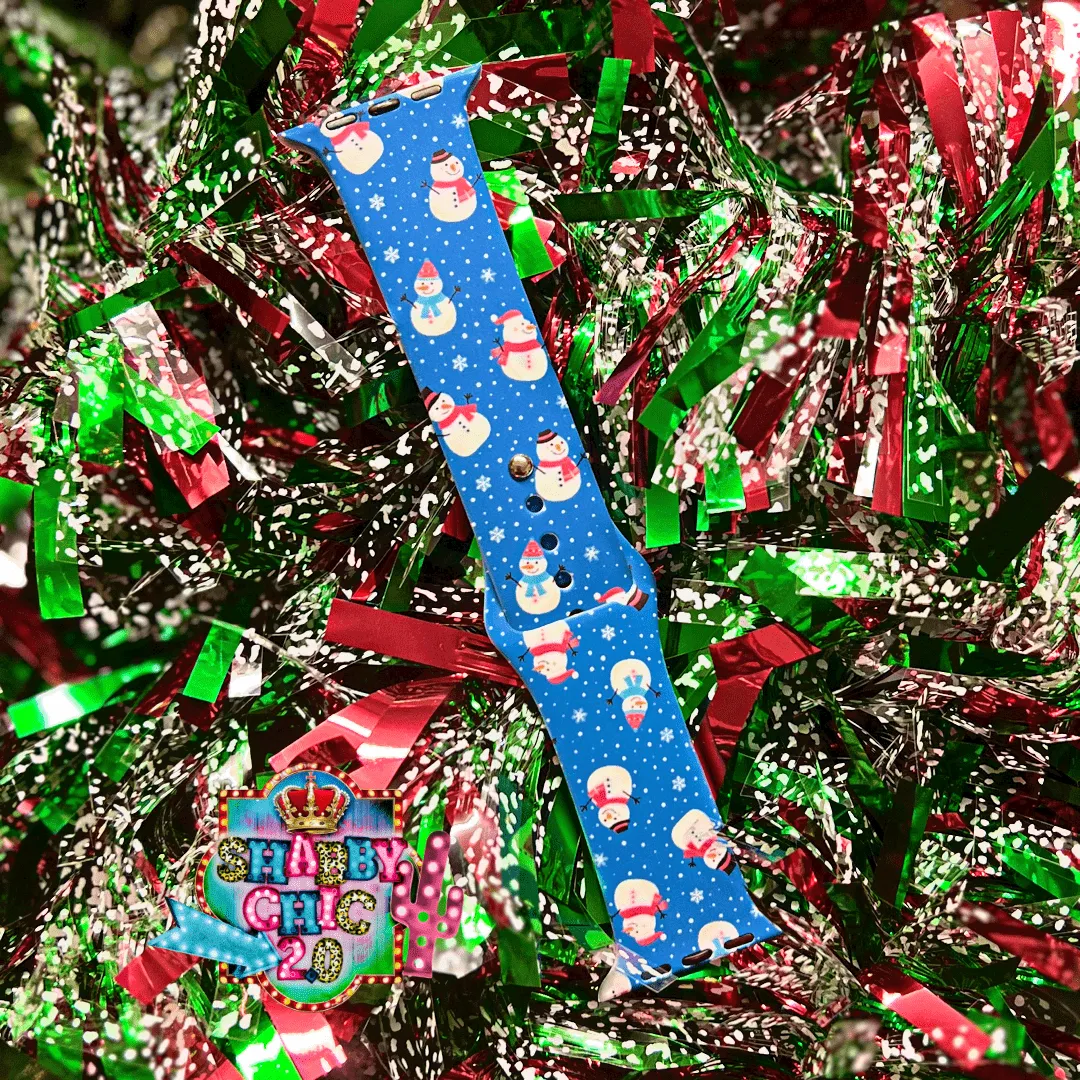 Snowman Watchbands - Royal Blue
