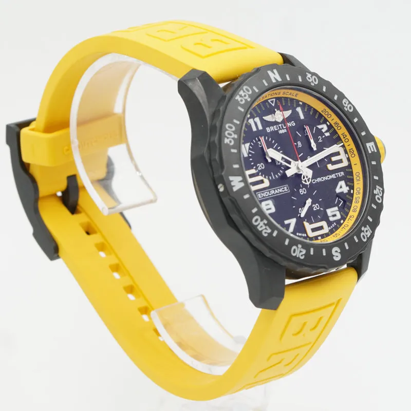 SOLD - 11/15/23 - Breitling Endurance Pro Yellow Chronograph 44mm B&P '23 X82310A41B1S1
