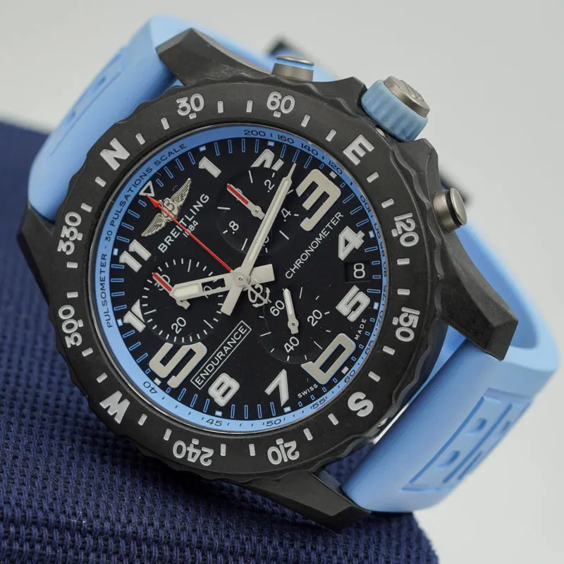 SOLD - 2/22/24 - Breitling Endurance Pro Light Blue Chronograph X82310281B1S1 B&P 2023