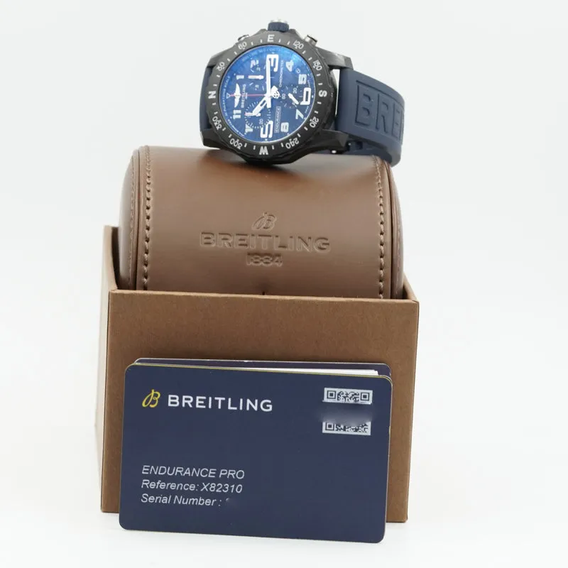 SOLD - 9/13/24 - Breitling Endurance Pro Dark Blue Chronograph X82310 B&P