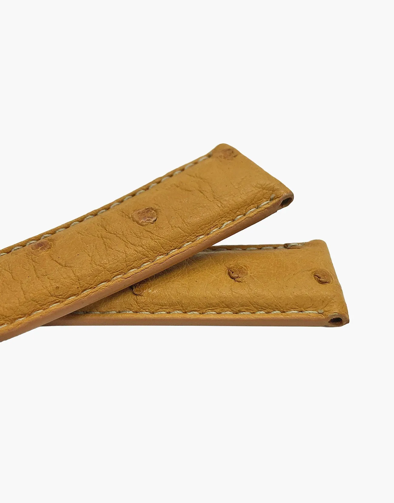“Sold Out” Ostrich Genuine Calf Skin Italian Leather Watch Band strap