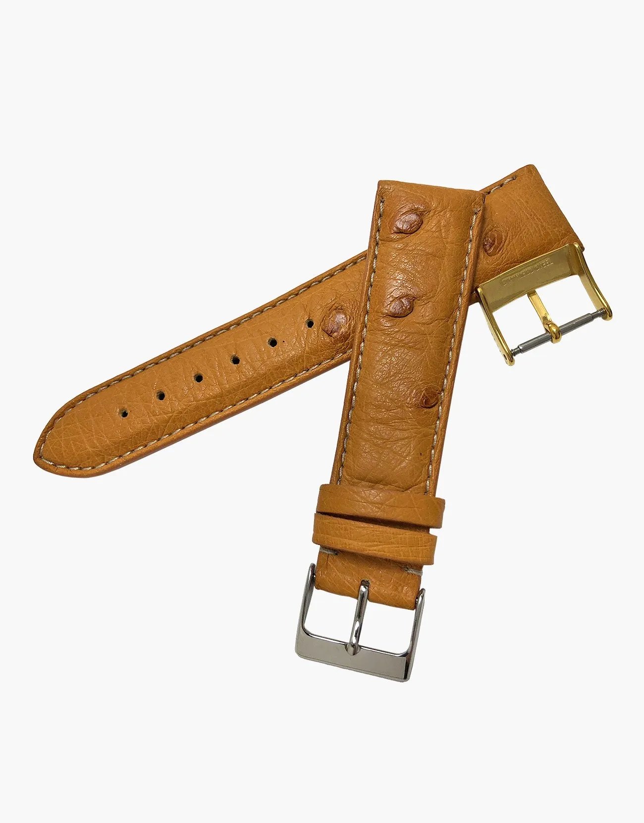 “Sold Out” Ostrich Genuine Calf Skin Italian Leather Watch Band strap