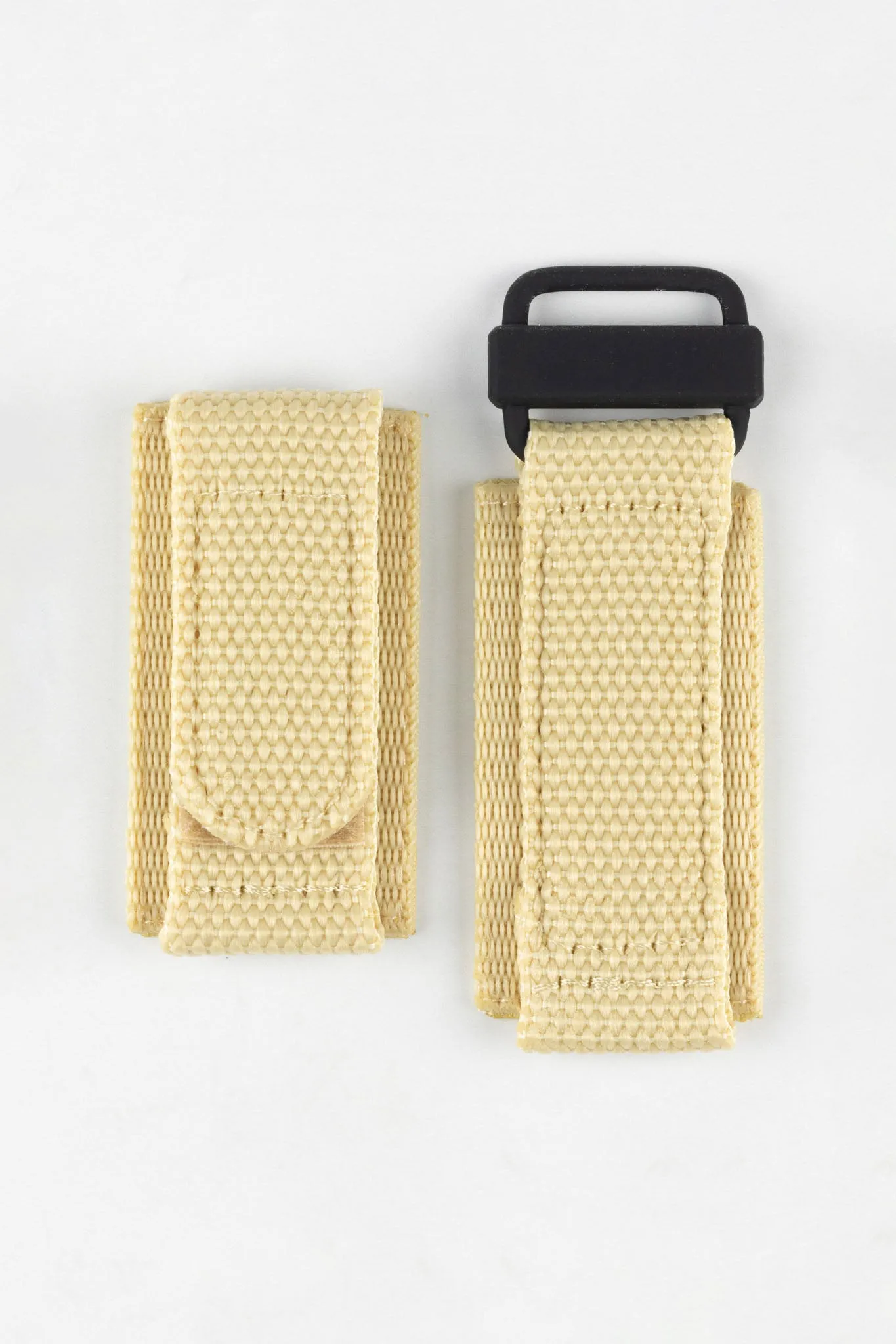 Tactical Hook & Loop Nylon Watch Strap in KHAKI