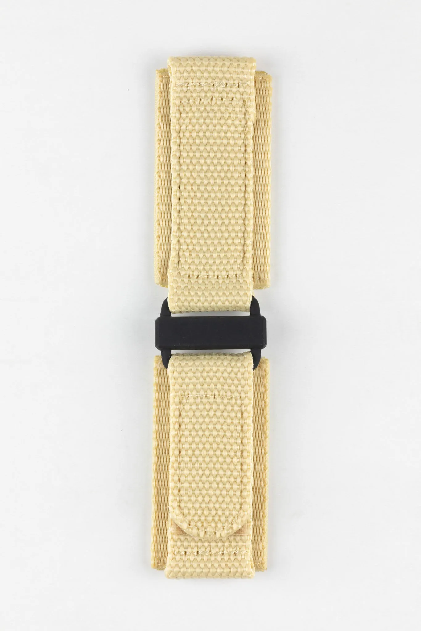 Tactical Hook & Loop Nylon Watch Strap in KHAKI