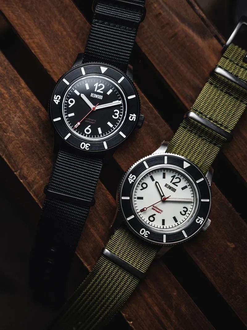 Tactical V3 White Divers Watch (Solar)
