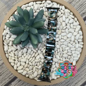 Teal Marble Acrylic Watchbands