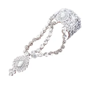 Teardrop Swarovski Crystal Bangle Bracelet