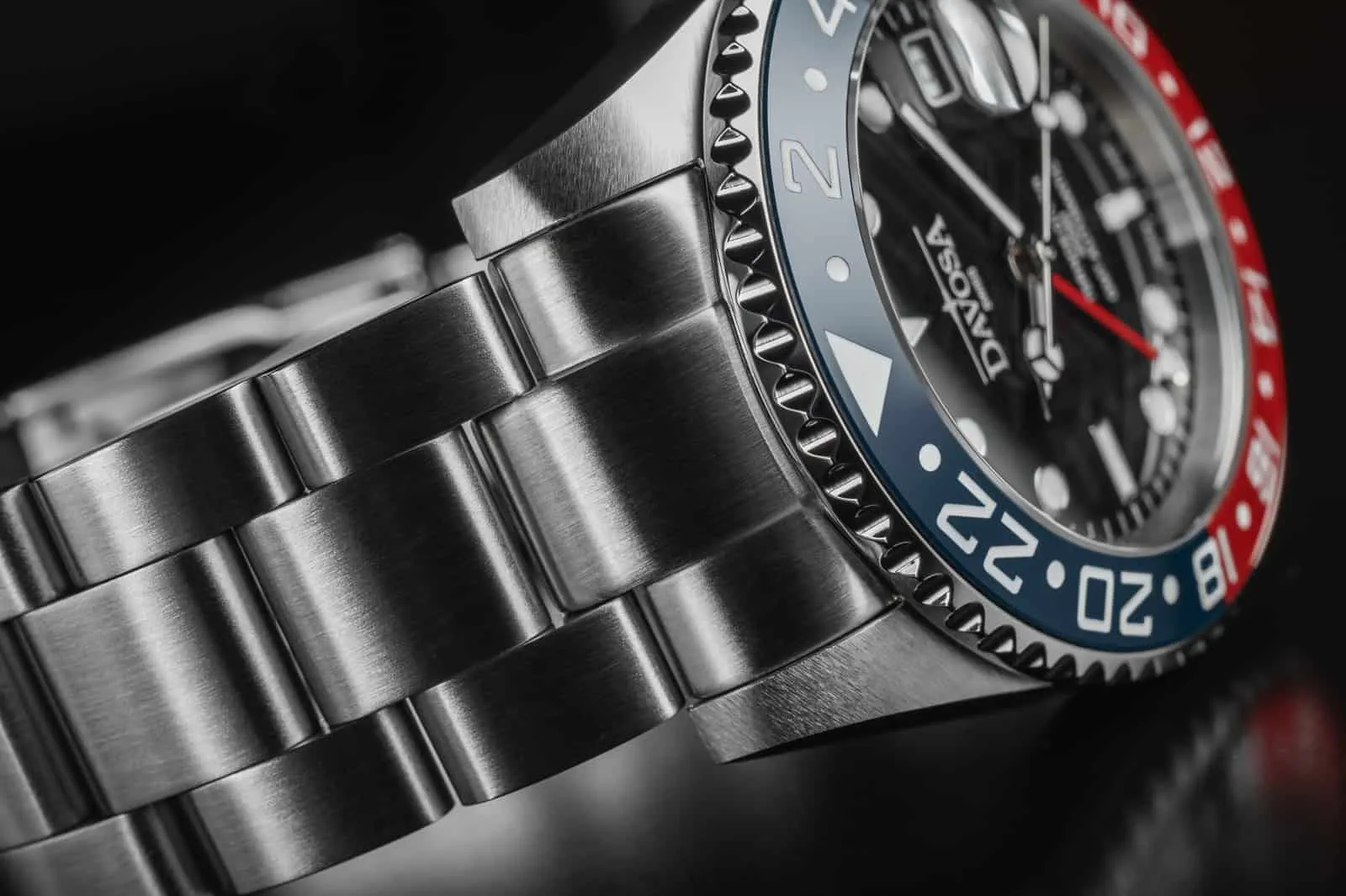 Ternos Ceramic Automatic GMT 40mm Blue Red Diving Watch 16159060 OUTLET