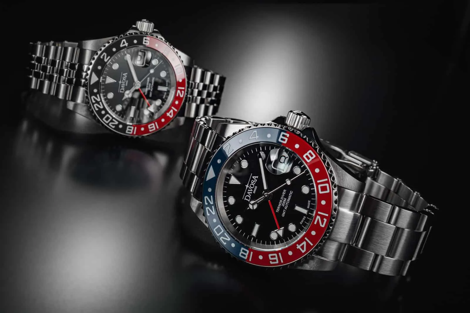 Ternos Ceramic Automatic GMT 40mm Blue Red Diving Watch 16159060 OUTLET