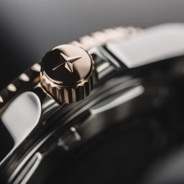 Ternos Ceramic Automatic Swiss-Made White Rose Gold Diving Watch 16155563